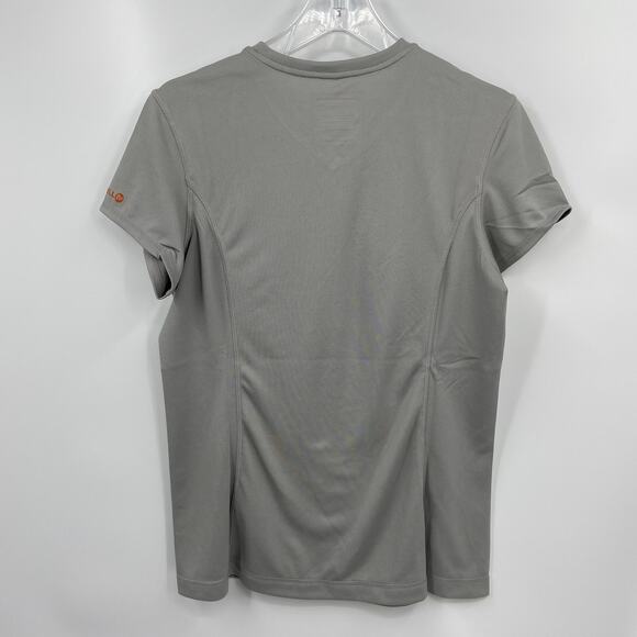 Merrell Barefoot Tech Tee Shirt Size L Gray Opti-Wick Shirt UPF Sun Protection - Picture 6 of 13